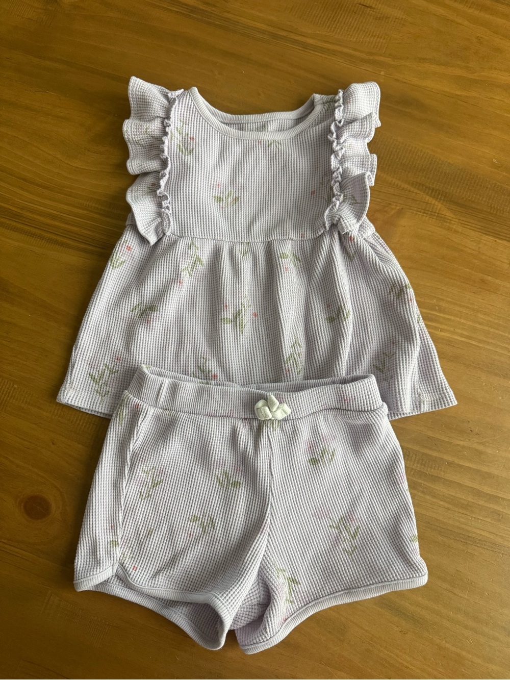 Carters Girls' Lavender Floral Ruffle Set